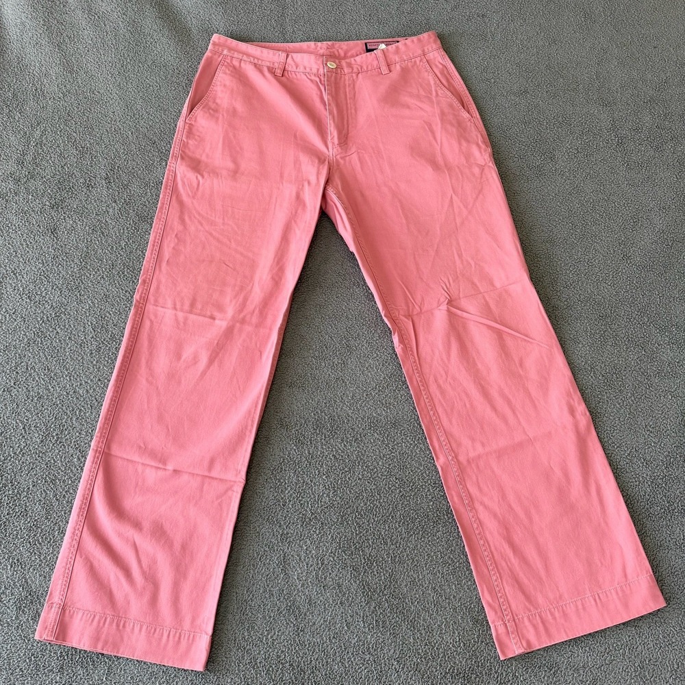 Vineyard Vines Martha's Vineyard Island Pants Chino Men's 34x32 Pink Salmon